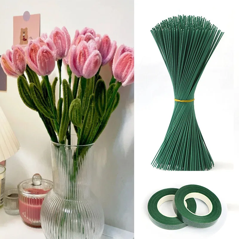 Florist Supply Bulk - Artificial Flower Stem Wire Flower Pole