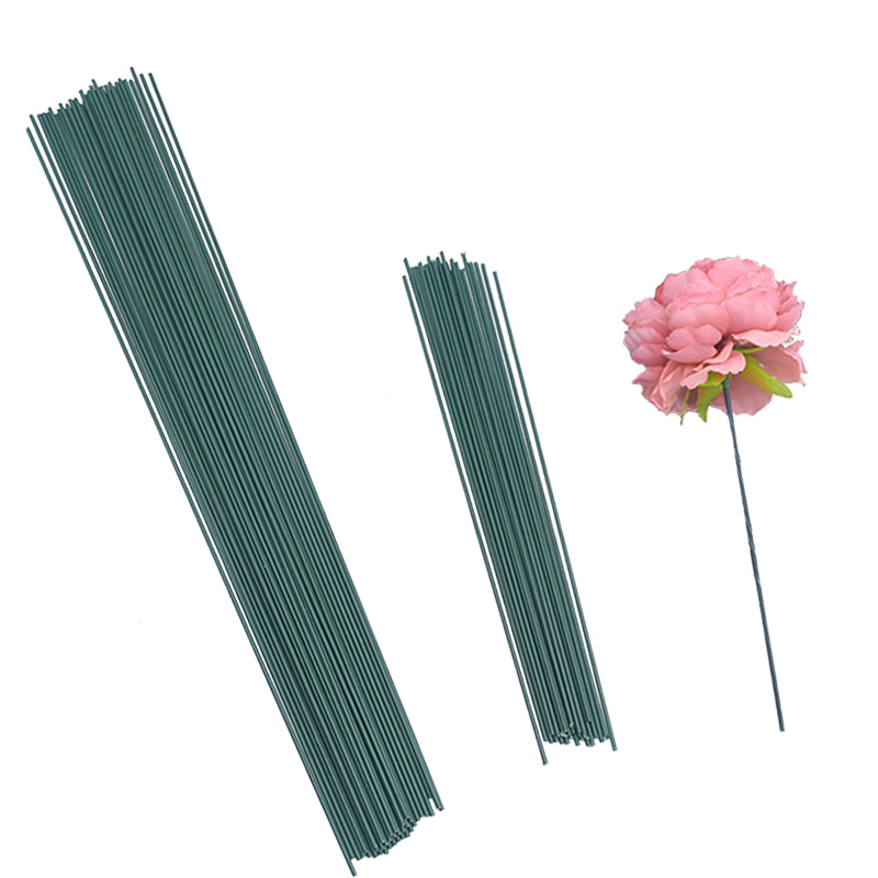 Florist Supply Bulk - 20Pcs 15/25/40cm Artificial Green Flower Stem