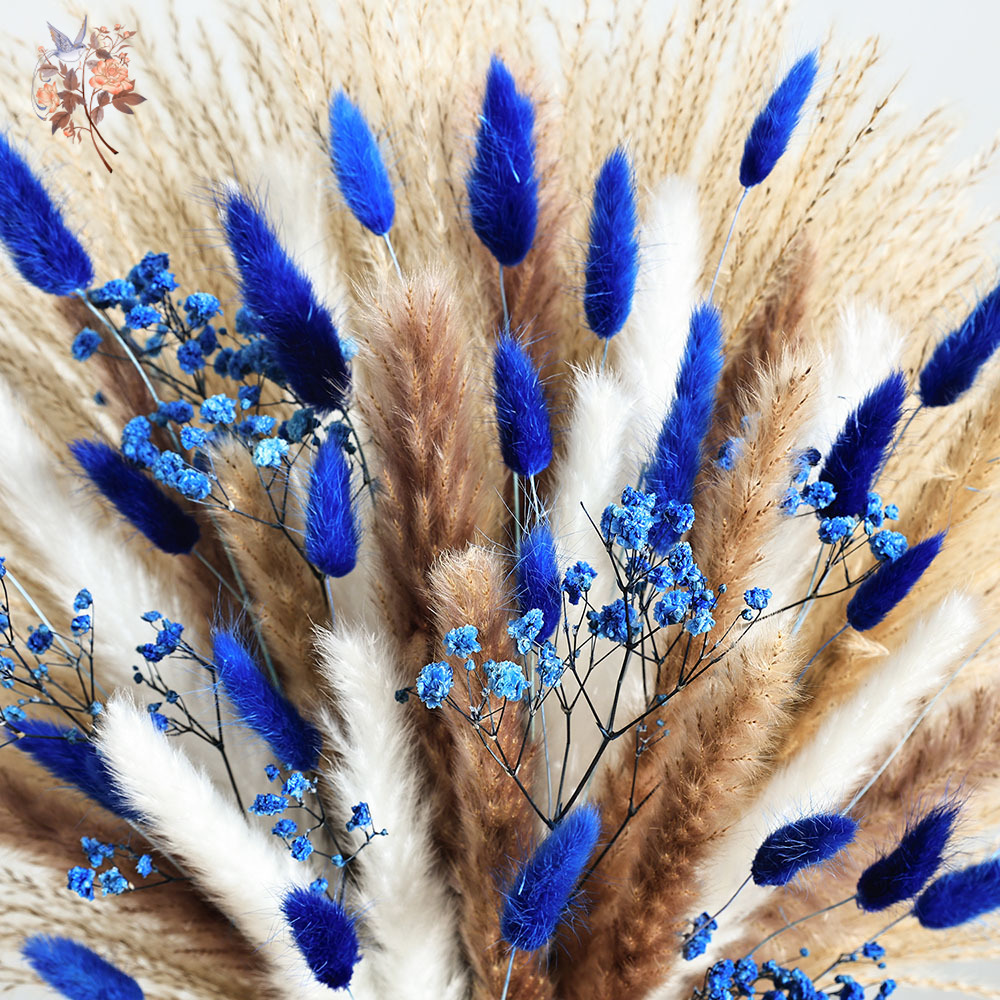 70 Stem Blue Fluffly Rabbit Ta - Supply For Florist review and price
