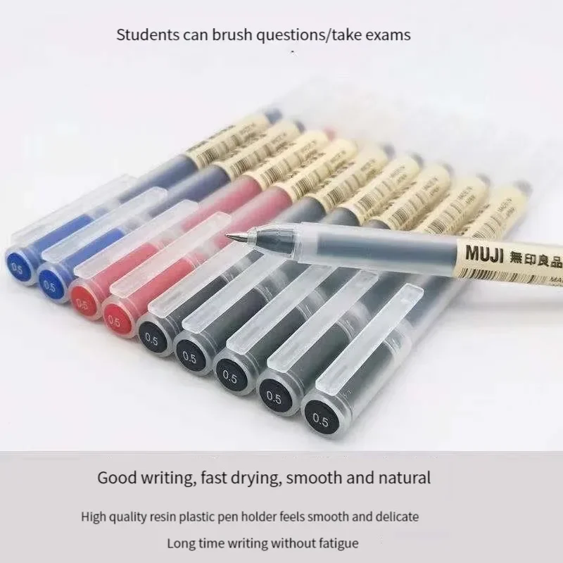 6/8Pcs/Set MUJIs Gel Pen Black - Pentel Pen Energel review and price