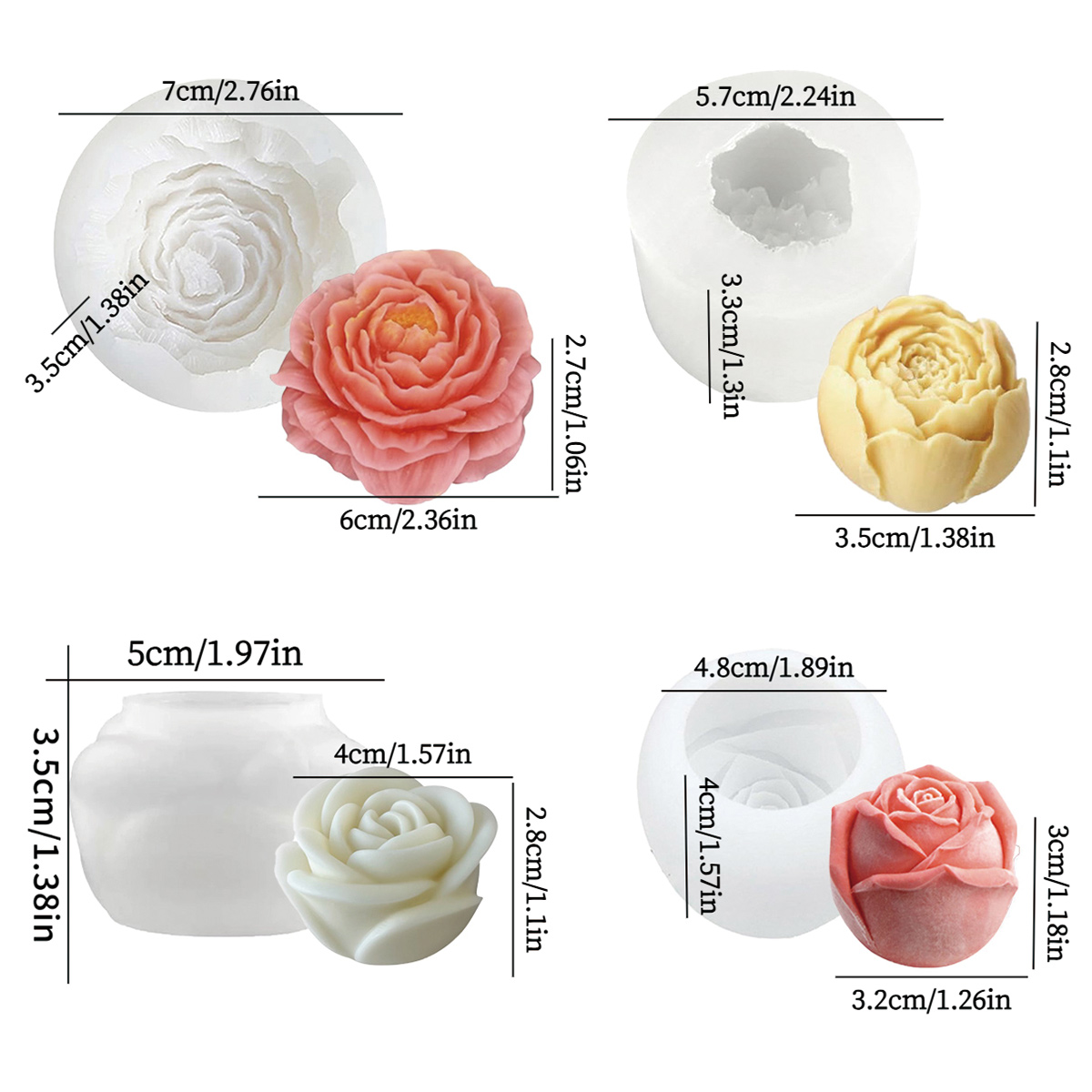 4pcs Floral Mold Set - Peony,  - Florist Supply Bulk review and price
